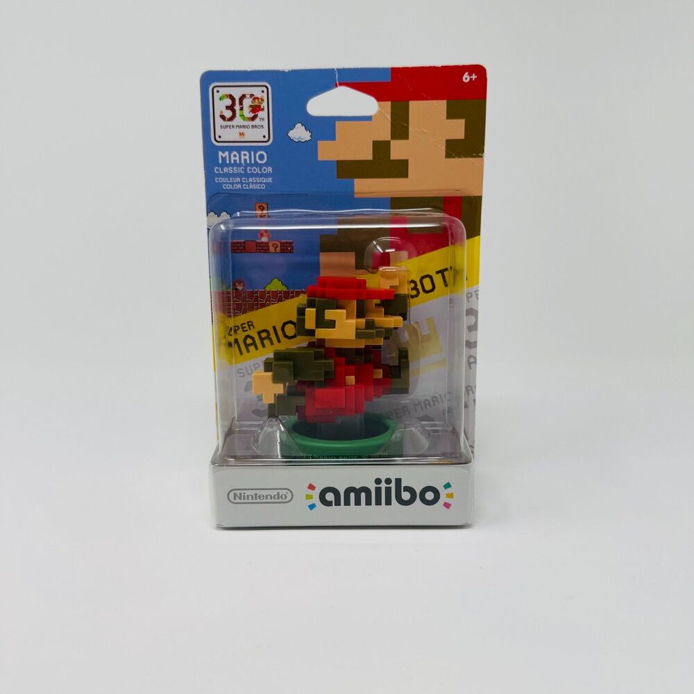 Super Mario 30th Anniversary Nintendo Amiibo Classic Color Figure NEW - Sealed